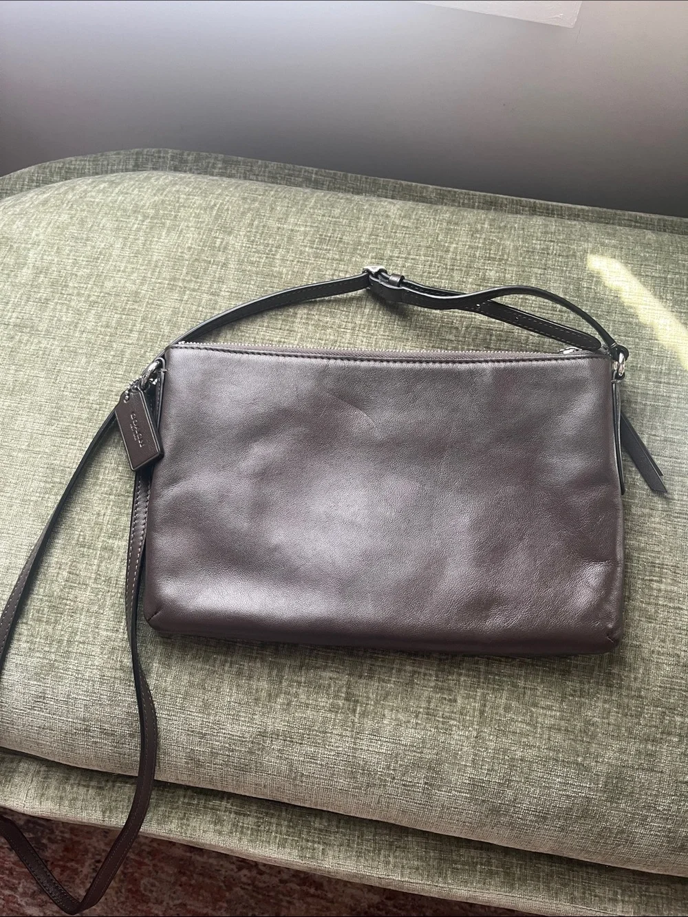 Coach Brown Leather Journal Crossbody - Dark Brown G1480-52638